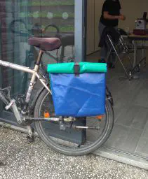Atelier couture de sacoche à vélo